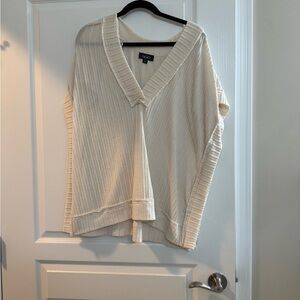 Cream V-Neck Sweater